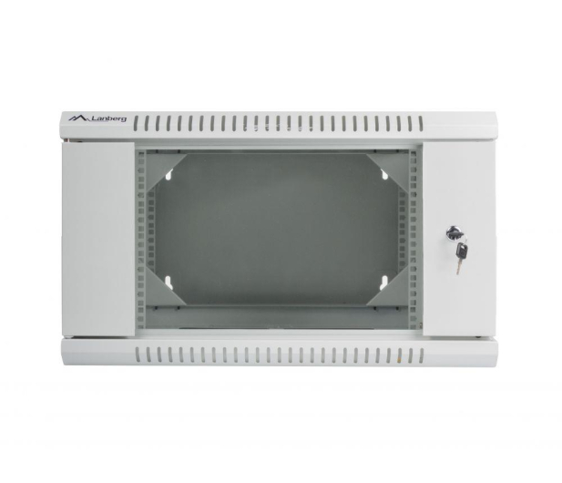 Lanberg Wisząca 19" 6U 600x600mm dwusekcyjna (szara) - 455654 - zdjęcie 2